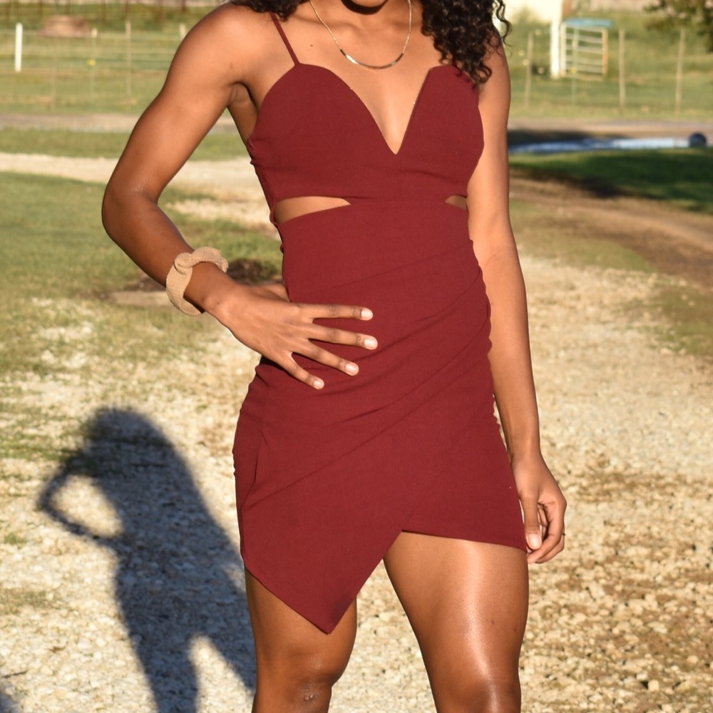 asymentrical short dress